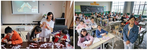 中山大学支教志愿者正在为鲁史中学的学生授课 图片7
