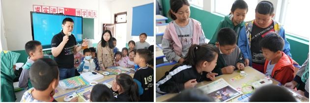 索尼中国可持续发展部张欣先生带着孩子们体验toio™